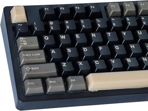 JOMKIZ PBT Keycaps,129 Keys Dye Sublimation Cherry Profile Keycaps Side Engraved Transparent Keycap Set for Cherry MX Switches ASIN/ISO Layout Mechanical Keyboards in Saudi Arabia