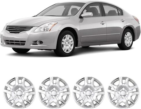 16" Hubcaps Wheel Rims Cover for Nissan SENTRA 2020-2025 Compatible with Steel Wheels, R16 Hub Caps Snap On Installation, 16-Inch Wheel Cover Set of 4, Black Lacquer in Kuwait
