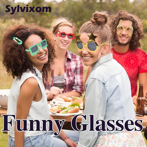 Party Sunglasses-9 Pairs Fun Music-Themed Party glasses， Funny Summer Party Favors, Beach Themed Party Supplies Decoration in Saudi Arabia