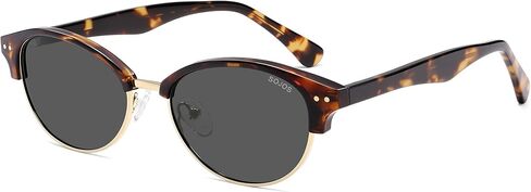 SOJOS Trendy Oval Polarized Sunglasses for Women Retro Cute Shades Sunnies SJ2687 in Saudi Arabia