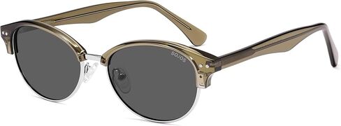 SOJOS Trendy Oval Polarized Sunglasses for Women Retro Cute Shades Sunnies SJ2687 in Saudi Arabia