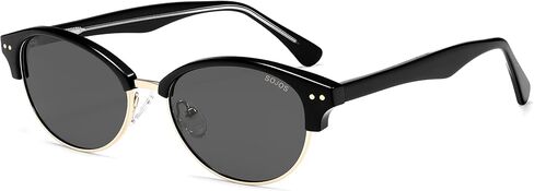 SOJOS Trendy Oval Polarized Sunglasses for Women Retro Cute Shades Sunnies SJ2687 in Saudi Arabia