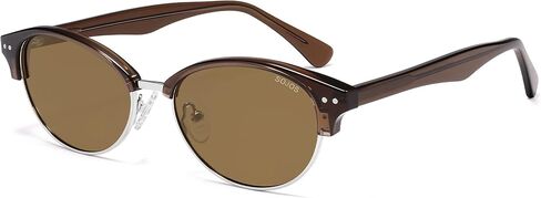 SOJOS Trendy Oval Polarized Sunglasses for Women Retro Cute Shades Sunnies SJ2687 in Saudi Arabia