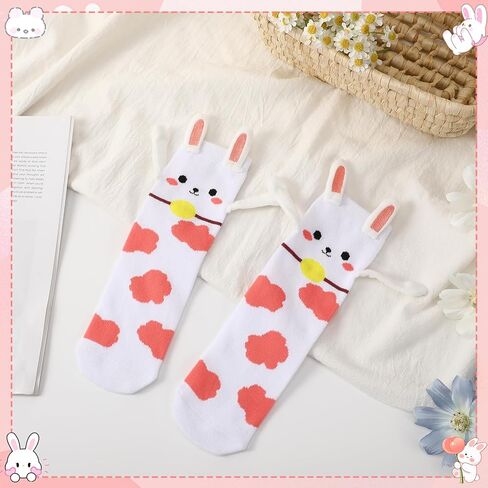 Easter Magnetic Bunny Socks for Women Girls, Cute Funny Bunny Hand Holding Socks in Saudi Arabia