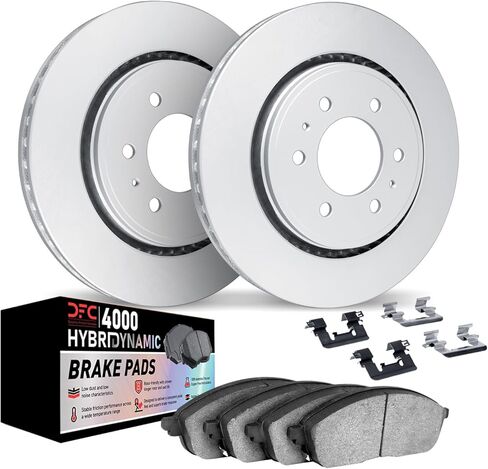 Dynamic Friction Company Brake Kit For 1985 Nissan 720, Pickup; 1989-1994 Nissan D21; 1995-1997 Nissan Pickup| Front 4000 HybriDynamic Brake Pads and Rotors Kit|Hardware included in Kuwait
