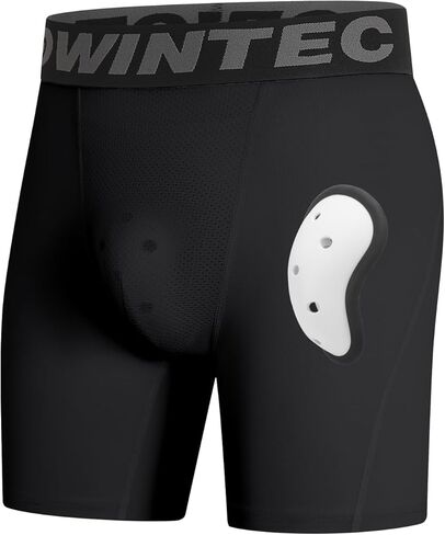 شورت شبابي مضغوط منزلق مع كوب ملابس داخلية رياضية للبيسبول وكرة القدم لاكروس والهوكي in Kuwait