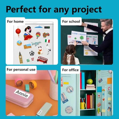 أوراق مغناطيسية لاصقة، 8 عبوات مغناطيس خلفي مرن مقاس 8.5 بوصة × 11 بوصة للحرف اليدوية، DIY، الثلاجة، الصور، السبورة البيضاء in Kuwait