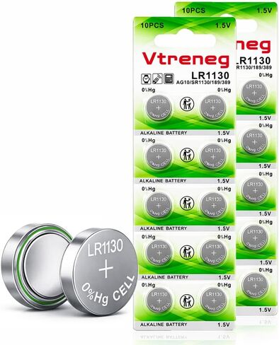 10 حزمة LR1130 بطارية L1131F LR54 L1131C 189 389 390 AG10 1.5 فولت بطارية قلوية لكتاب الصوت مصباح ليد حاسبة ساعة زر خلية البطارية in Kuwait