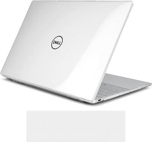 Crystal Clear Case for Dell XPS 13 Copilot+ PC 13.4" Display 2024 – Slim Lightweight Transparent Laptop Shell with Scratch-Resistant Protection, Ventilation Design, Clear in Saudi Arabia