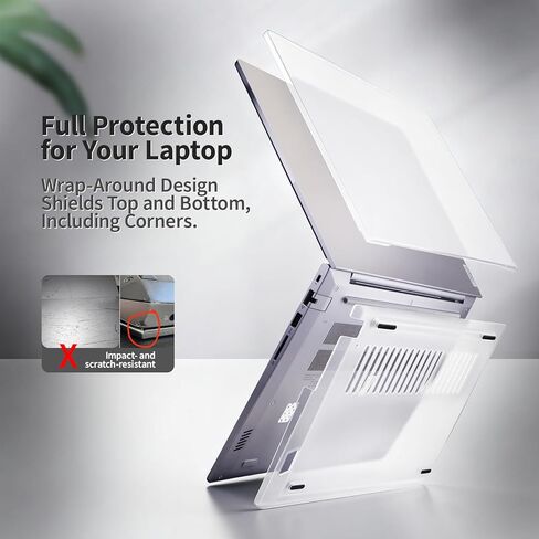 Laptop Case Set for 2026/2025 ThinkBook 16 Gen 9/8 (16″ Intel/AMD) Scratch-Resistant & Drop-Resistant Hard Shell Frosted Transparent​ Protective Cover + Keyboard Cover in Kuwait