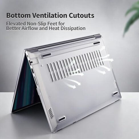 Laptop Case Set for 2026/2025 ThinkBook 16 Gen 9/8 (16″ Intel/AMD) Scratch-Resistant & Drop-Resistant Hard Shell Frosted Transparent​ Protective Cover + Keyboard Cover in Kuwait