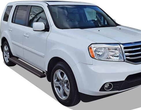 Tuxtreme Running Boards 6 inches Matte Black Compatible with Honda Pilot 2009-2015 Stainless Steel (Nerf Bars Side Steps Side Bars) in Kuwait