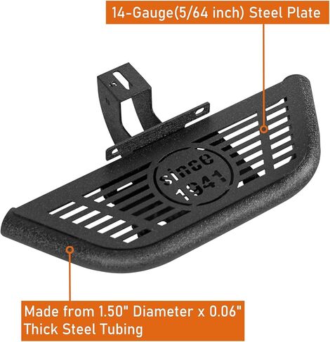 Hooke Road JL Running Boards 4 Doors Side Step Bars for Jeep Wrangler JL Unlimited 2018-2026 JLU 4-Door in Saudi Arabia