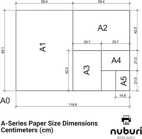 Nuburi - A5 Size Premium Printer Paper - Blank Sheets - No Holes - Smooth Bright White - 80 gsm / 21 lb. (120 Sheets) in Saudi Arabia
