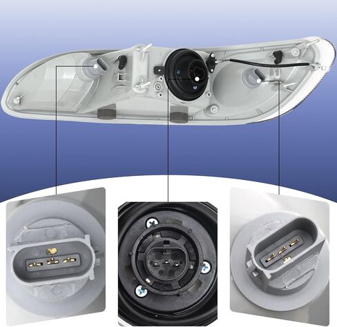 Headlight Assembly Fits for 2005-2016 Peterbilt 325 330 335 337 340 348 382 384 386 387 Headlamp Right Passenger Side Chrome Housing Halogen Headlamps in Saudi Arabia