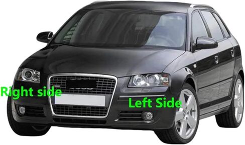 Compatible For Audi A3 2003 2004 2005 2006 2007 Car Headlights Lens Cover Headlamp Glass Transparent Lamp Shell Replace Lampshade(Right side) in Saudi Arabia