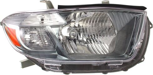 المصباح الأمامي لسيارة TOYOTA HIGHLANDER 2008-2010 RH عدسة ومبيت أسود داخلي رياضي موديل ياباني in Saudi Arabia