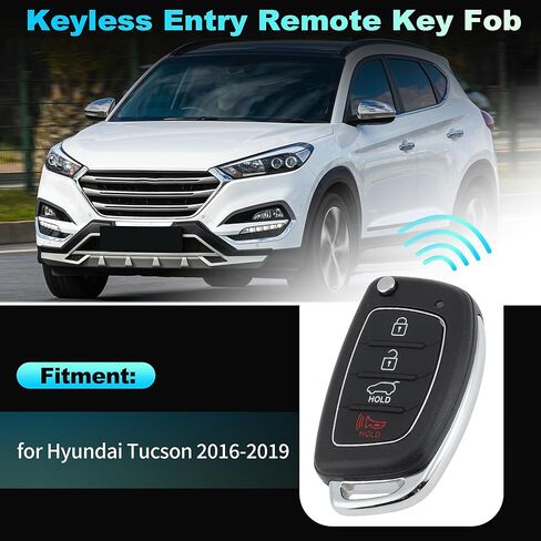 TQ8-RKE-4F25 Replacement Keyless Entry Remote Smart Key Fob for Hyundai Tucson 2016-2019 Key Fob Remote Control 95430-D3010 4 Buttons 433 MHz in Saudi Arabia