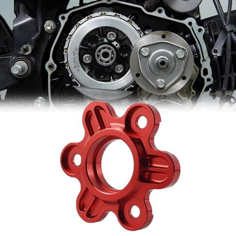 for CT125 CT 125 ct125 ST125 ST 125 st125 2023 2024 2025 Motorcycle CNC Clutch Pressure Plate Small Drum Pressure Cover Clutch Aluminum Alloy Protective Cover (Red) in Saudi Arabia