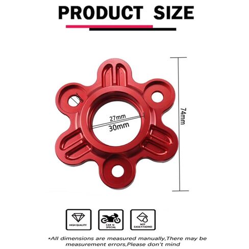 for CT125 CT 125 ct125 ST125 ST 125 st125 2023 2024 2025 Motorcycle CNC Clutch Pressure Plate Small Drum Pressure Cover Clutch Aluminum Alloy Protective Cover (Red) in Saudi Arabia