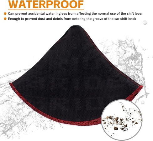 Black Car Shift Boot Cover Fabric Shifter Dust Protector Universal Decor Car Shift Knob Cover with Stitch Manual Automatic Gear Shift Knob Cover Protective Car Interior Accessories in Saudi Arabia