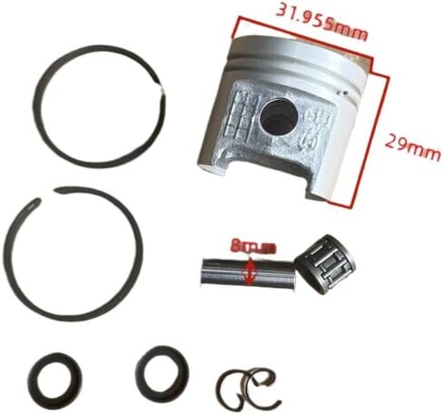 طقم حلقة المكبس 32 مم متوافق مع نماذج التحوط 522 522L 522HS 522HD 522HS75 in Saudi Arabia