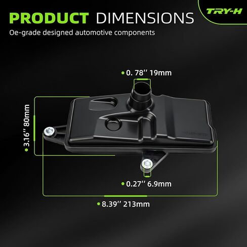 254205T0003 Automatic Transmission Fluid Filter for 2016-2019 Honda Civic Fit HR-V with Pan Gasket O-rings Trans Oil Kit Replace 25450P4V013 in Kuwait