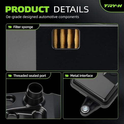 254205T0003 Automatic Transmission Fluid Filter for 2016-2019 Honda Civic Fit HR-V with Pan Gasket O-rings Trans Oil Kit Replace 25450P4V013 in Kuwait