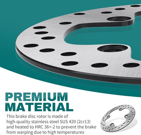 M MATI Rear Left/Right Brake Disc Rotor for Yamaha Grizzly 550 YFM550 2009-2014 Grizzly 700 YFM700 2007-2020 1HP-F582V-00-00 in Kuwait