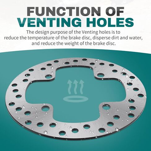 M MATI Rear Left/Right Brake Disc Rotor for Yamaha Grizzly 550 YFM550 2009-2014 Grizzly 700 YFM700 2007-2020 1HP-F582V-00-00 in Kuwait