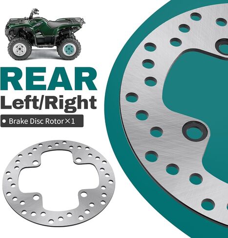 M MATI Rear Left/Right Brake Disc Rotor for Yamaha Grizzly 550 YFM550 2009-2014 Grizzly 700 YFM700 2007-2020 1HP-F582V-00-00 in Kuwait