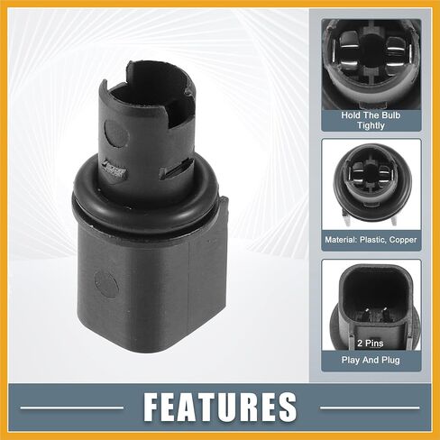 Side Indicator Marker Light Lamp Socket Holder 6R3Z-13411-BA for Ford Fiesta 2011-2013 for Ford for Mustang 2005-2021 for Ford for Ranger 2019-2021 Replacement in Saudi Arabia