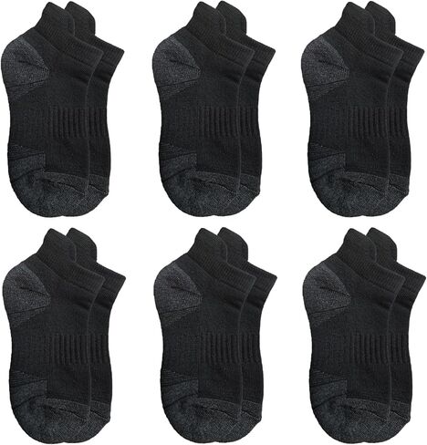Boys Socks With Cushioned Sole Boys Ankle Socks for 4-6 6-8 8-10 Years Old Kids Athletic Socks 6 Pairs in Saudi Arabia