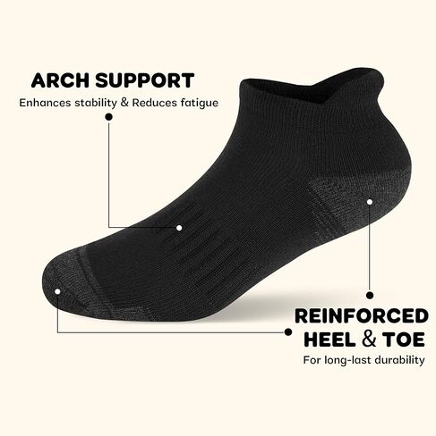 Boys Socks With Cushioned Sole Boys Ankle Socks for 4-6 6-8 8-10 Years Old Kids Athletic Socks 6 Pairs in Saudi Arabia