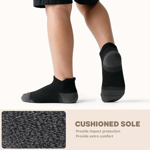 Boys Socks With Cushioned Sole Boys Ankle Socks for 4-6 6-8 8-10 Years Old Kids Athletic Socks 6 Pairs in Saudi Arabia