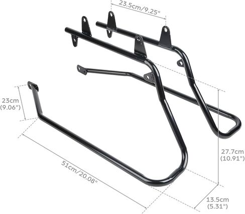 SLMOTO Heavy Duty Saddle Bag Conversion Brackets Set Fit for Harley Heritage Softail Classic FLSTC Fatboy Lo FLSTFB FLSTF Deluxe 84-16 in Saudi Arabia
