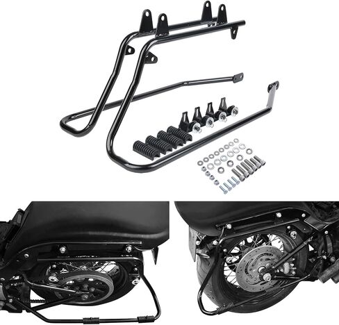 SLMOTO Heavy Duty Saddle Bag Conversion Brackets Set Fit for Harley Heritage Softail Classic FLSTC Fatboy Lo FLSTFB FLSTF Deluxe 84-16 in Saudi Arabia