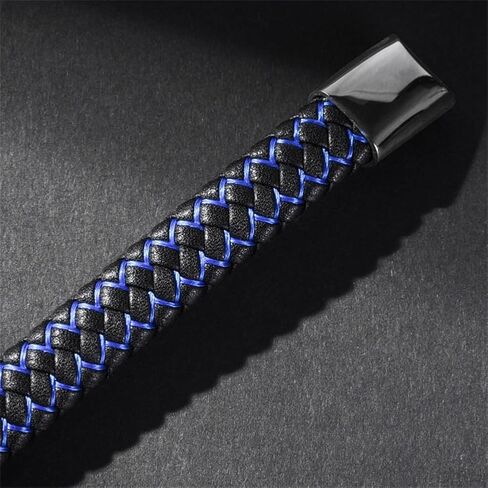 Saint Sebastian Bracelet for Men,Engraved ST Sebastian Cuff Bracelets Stainless Steel Genuine Leather Bangle Patron St Amulet Medal Protection Jewelry Catholic Gift in Kuwait