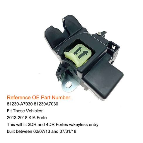 Tailgate Latch Lock Actuator Motor Trunk Rear Door Lock Latch Assembly for 2013-2018 KIA Forte 2DR 4DR Replace 81230-A7030 81230A7030 in Kuwait