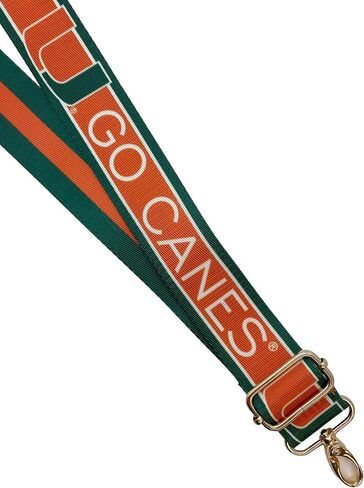 U Miami Clear Stadium Approved Crossbody Bag Set with Licensed (Go Canes) 1.5" Adjustable Strap – NCAA Game Day Purse for Women in Saudi Arabia