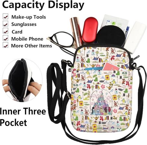 G2TUP Princess Castle Crossbody Bag Princess Crossbody Purse Princess Squad Gifts Princess Friends Messenger Bag in Saudi Arabia