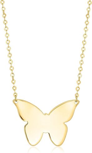 Ross-Simons Italian 14kt Yellow Gold Butterfly Necklace. 18 inches in Saudi Arabia