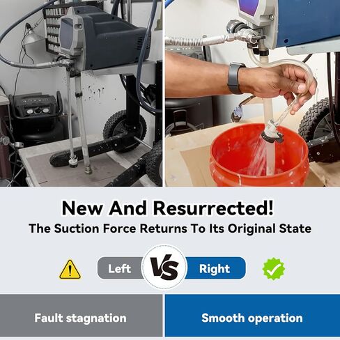 طقم استبدال صمام المدخل 16E844، لـ Graco Magnum X7、 X5 (سلسلة B، C، D) - يعمل على إصلاح مشكلات الشفط والتحضير وتسرب الطلاء in Kuwait