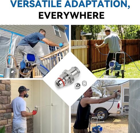 طقم استبدال صمام المدخل 16E844، لـ Graco Magnum X7、 X5 (سلسلة B، C، D) - يعمل على إصلاح مشكلات الشفط والتحضير وتسرب الطلاء in Kuwait