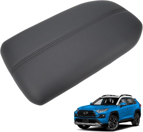 Center Console Lid Cover Armrest Compatible with Toyota Rav4 2019 2020 2021 2022 2023 Blakc Replaces 58920-42010-C0 in Kuwait