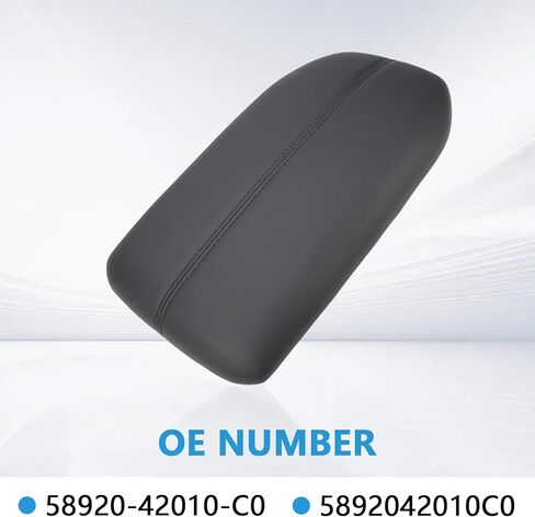 Center Console Lid Cover Armrest Compatible with Toyota Rav4 2019 2020 2021 2022 2023 Blakc Replaces 58920-42010-C0 in Kuwait