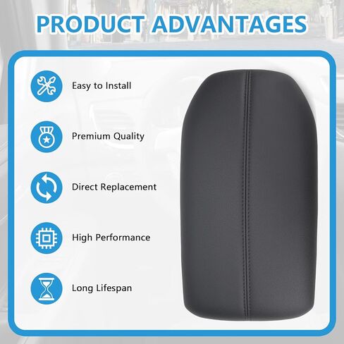 Center Console Lid Cover Armrest Compatible with Toyota Rav4 2019 2020 2021 2022 2023 Blakc Replaces 58920-42010-C0 in Kuwait