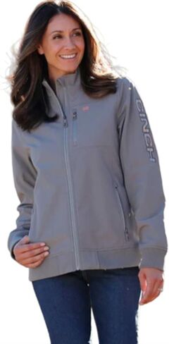 Cinch Women's Grey Bonded Jacket in Saudi Arabia
