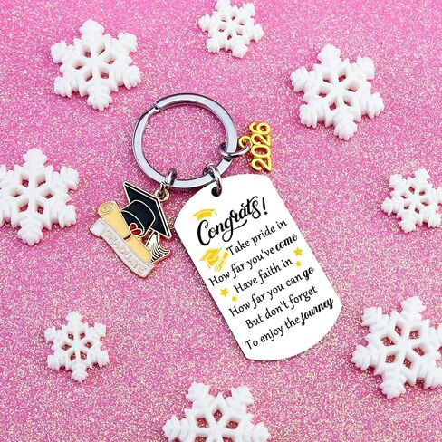 Class Of 2026 Graduation Keychain 2026 Graduation Gifts for Her Him Middle High School Graduations Gifts for Her College Graduations Gift for Women Senior Masters Degree Student Grad Gift Ideas in Kuwait
