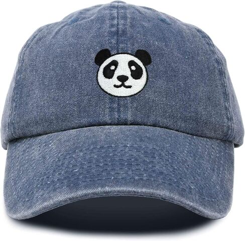 Panda Face On A Hat Mens Womens Embroidered Baseball Cap in Saudi Arabia